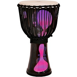 X8 Drums Lava Lamp Djembe, 10" Purple Multi Fade