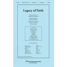Shawnee Press Legacy of Faith Score & Parts arranged by Brant Adams
