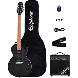Open Box Epiphone Les Paul Special-I Player Pack Level 1 Worn Ebony