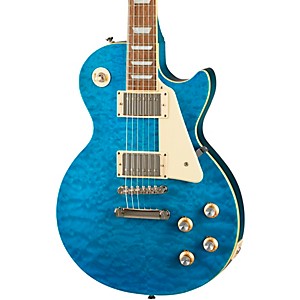 Epiphone Les Paul Standard '60s Quilt Top Limited-Edition Electric Guitar Translucent Blue 