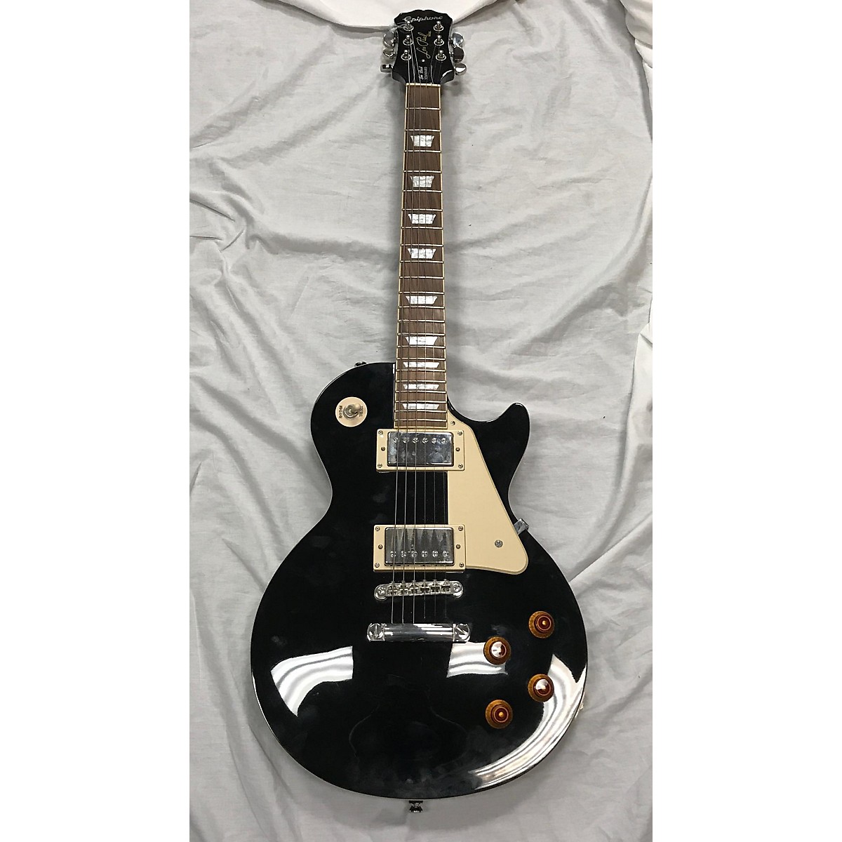Used Epiphone Les Paul Standard Solid Body Electric Guitar Black