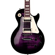 Les Paul Traditional Pro V AAA Flame Top Electric Guitar Dark Purple Burst