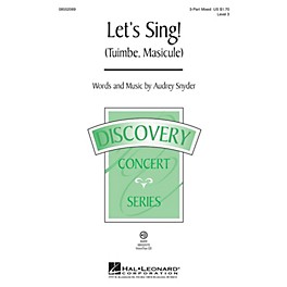 Hal Leonard Let's Sing (Tuimbe, Masicule) Discovery Level 3 3-Part Mixed composed by Audrey Snyder