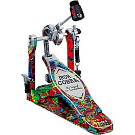 TAMA Limited-Edition 50th Anniversary Iron Cobra Power Glide Psychedelic Rainbow Single Pedal