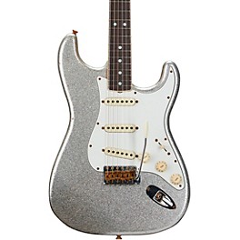 Fender Custom Shop Limited Edition 65 Stratocaster Journeyman Relic Electric Guitar Aged Silver Sparkle