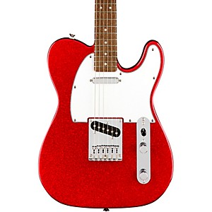 Squier Limited-Edition Bullet Telecaster Electric Guitar Red Sparkle 