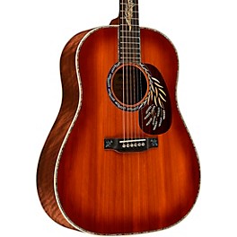 Martin Limited-Edition Hops and Barley Dreadnought Acoustic Guitar Toasted Burst