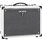 BOSS Limited-Edition Katana KTN-50 MkII 50W 1x12 Gray Grill Cloth Guitar Combo Amplifier White