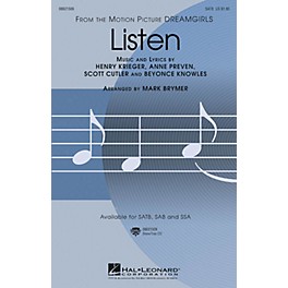 Hal Leonard Listen (from Dreamgirls) SAB Arranged by Mark Brymer