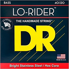 DR Strings Lo Rider LH5-40 Light Stainless Steel 5-String Bass Strings