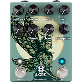 Open Box Walrus Audio Lore Reverse Soundscape Generator Delay/Reverb/Pitch/Modulation Effects Pedal Level 1 Green