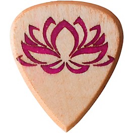 Knc Picks Lotus Maple Glowing Guitar Pick With Wooden Box