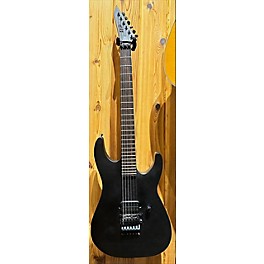 Used ESP Ltd MHT Black Metal Solid Body Electric Guitar