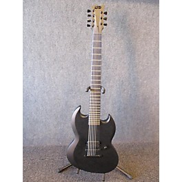 Used ESP Ltd Viper 7 Black Metal Solid Body Electric Guitar
