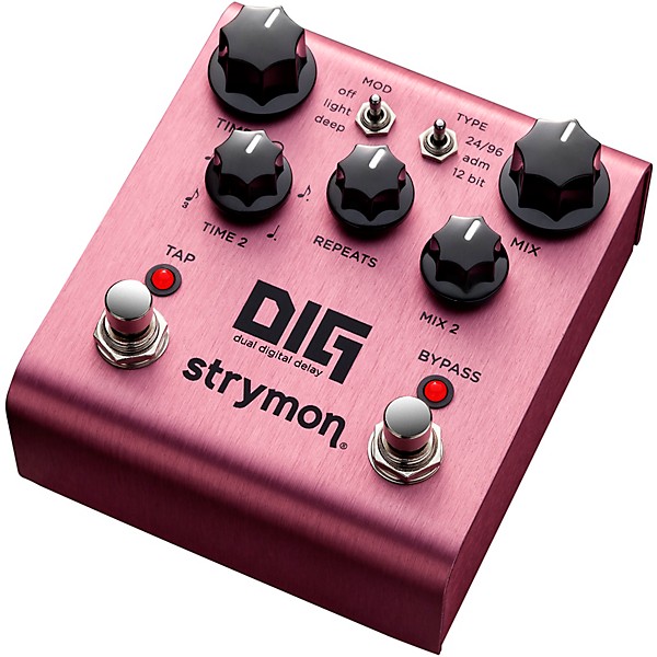Open Box Strymon Dig Dual Digital Delay Effects Pedal Level 1 Pink