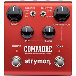 Strymon Compadre Dual Voice Compressor & Boost Effects Pedal Red