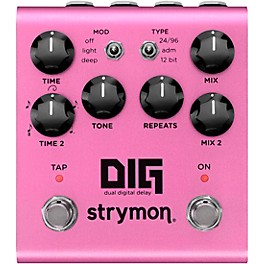 Strymon DIG V2 Dual Digital Delay Effects Pedal Pink