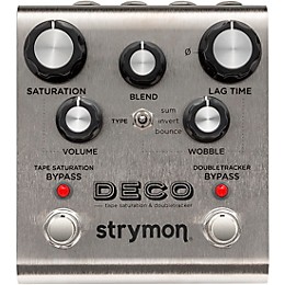 Strymon Deco Tape Saturation & Doubletracker Delay Effects Pedal Silver