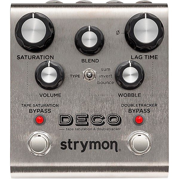 Open Box Strymon Deco Tape Saturation & Doubletracker Delay Effects Pedal Level 1 Silver