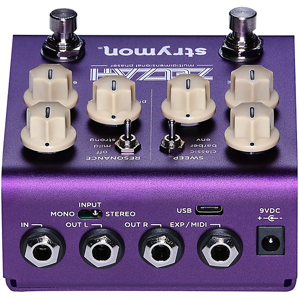 Strymon Zelzah Multidimensional Phaser Modulation Effects Pedal Purple