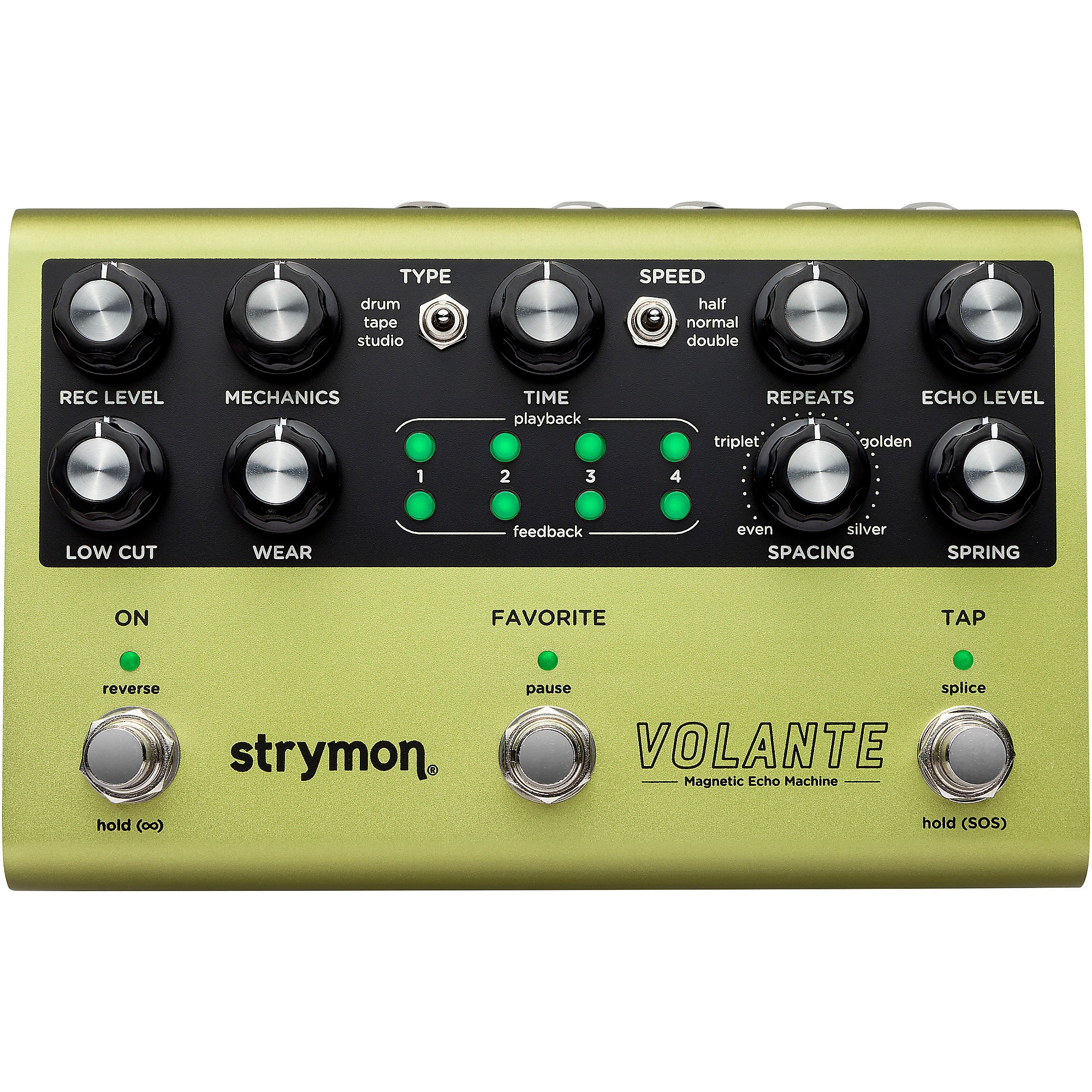 Strymon Volante Magnetic Echo Machine Delay Effects Pedal Green