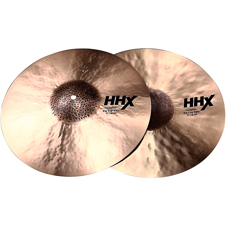 SABIAN HHX Complex Medium Big Cup Hi-Hats 15 in. Pair | Guitar Center