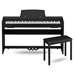 Casio Privia PX-770 Digital Console Piano With CB7 Metal Bench Black