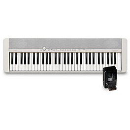 Casio Casiotone CT-S1 Portable Keyboard With ... Casio Casiotone CT-S1 Portable Keyboard With WU-BT10 Bluetooth Adapter White