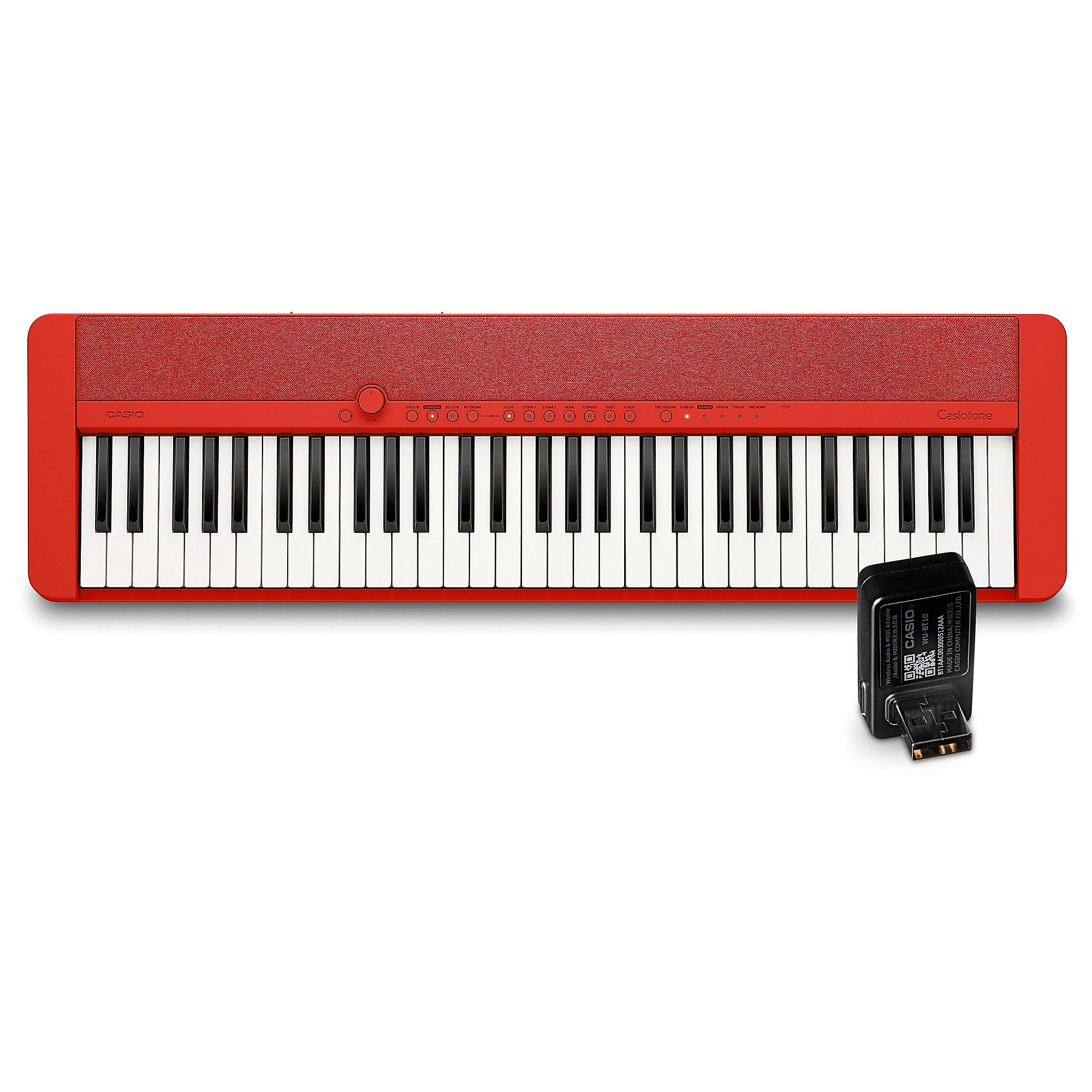 kande Hør efter klo Casio Casiotone CT-S1 Portable Keyboard With WU-BT10 Bluetooth Adapter Red  | Guitar Center