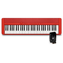 Casio Casiotone CT-S1 Portable Keyboard With WU... Casio Casiotone CT-S1 Portable Keyboard With WU-BT10 Bluetooth Adapter Red