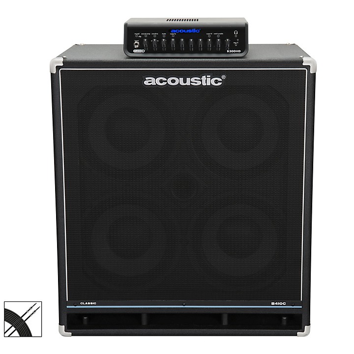 Acoustic B300HD & B410C Bass Stack With 3' Cable Guitar Center