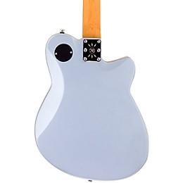 Reverend Double Agent OG Left-Handed Electric Guitar Metallic Silver Freeze