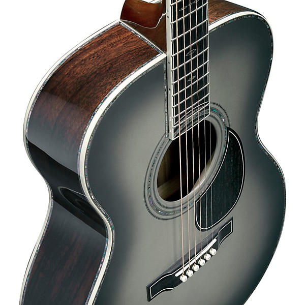 Martin Limited-Edition OM-45 John Mayer Signature Platinum Acoustic Guitar Gray Sunburst