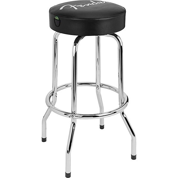 Fender Spaghetti Logo Pick Pouch Barstool 30 in. Black