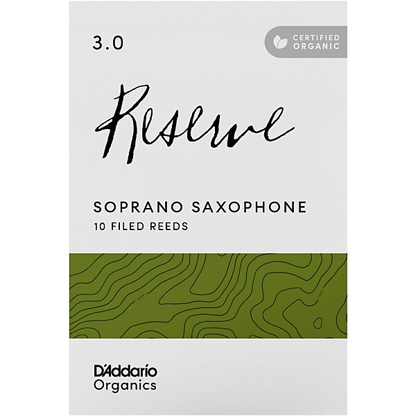 D'Addario Woodwinds Reserve, Soprano Saxophone Reeds - Box of 10 3