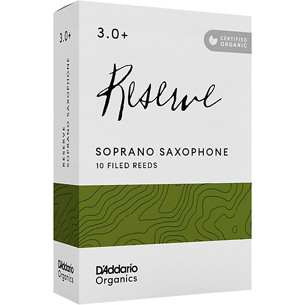D'Addario Woodwinds Reserve, Soprano Saxophone Reeds - Box of 10 3+