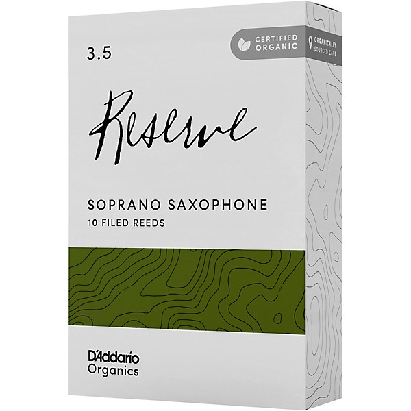 D'Addario Woodwinds Reserve, Soprano Saxophone Reeds - Box of 10 3.5