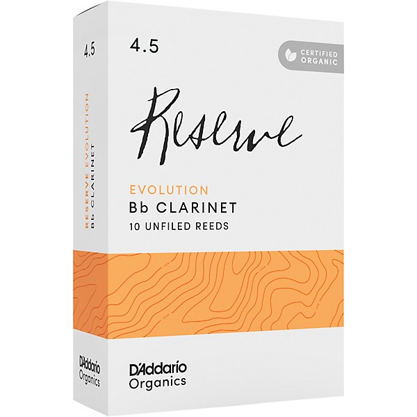 D'Addario Woodwinds Reserve Evolution, Bb Clarinet - Box of 10 4.5