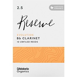 D'Addario Woodwinds Reserve Evolution, Bb Clarinet - Box of 10 2.5