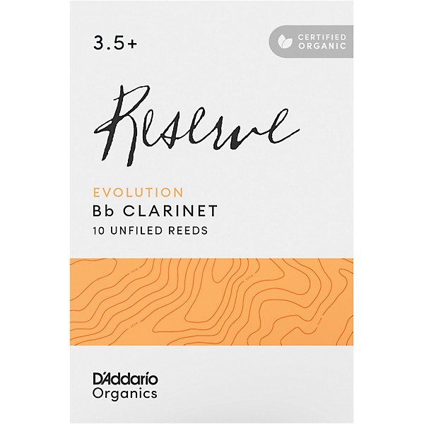 D'Addario Woodwinds Reserve Evolution, Bb Clarinet - Box of 10 3.5+
