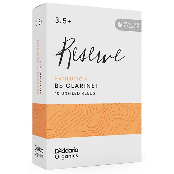 D'Addario Woodwinds Reserve Evolution, Bb Clarinet - Box of 10 3.5+