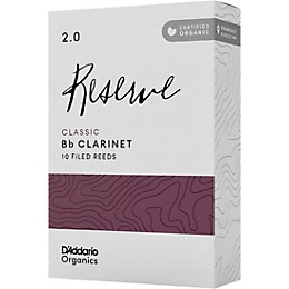 D'Addario Woodwinds Reserve Classic, Bb Clarinet Reed - Box of 10 2