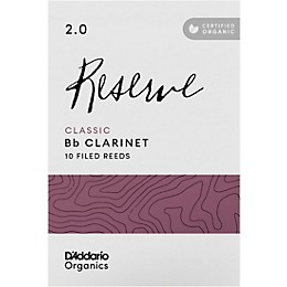 D'Addario Woodwinds Reserve Classic, Bb Clarinet Reed - Box of 10 2