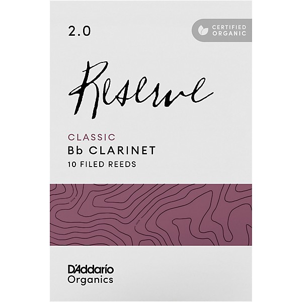 D'Addario Woodwinds Reserve Classic, Bb Clarinet Reed - Box of 10 2