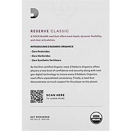 D'Addario Woodwinds Reserve Classic, Bb Clarinet Reed - Box of 10 2