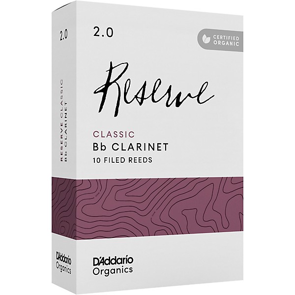 D'Addario Woodwinds Reserve Classic, Bb Clarinet Reed - Box of 10 2