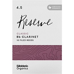 D'Addario Woodwinds Reserve Classic, Bb Clarinet Reed - Box of 10 4.5