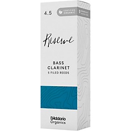 D'Addario Woodwinds Reserve, Bass Clarinet Reeds - Box of 5 4.5