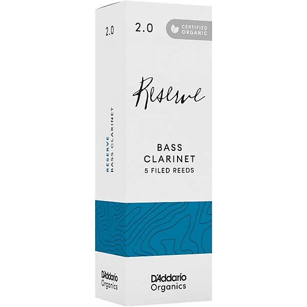 D'Addario Woodwinds Reserve, Bass Clarinet Reeds - Box of 5 2