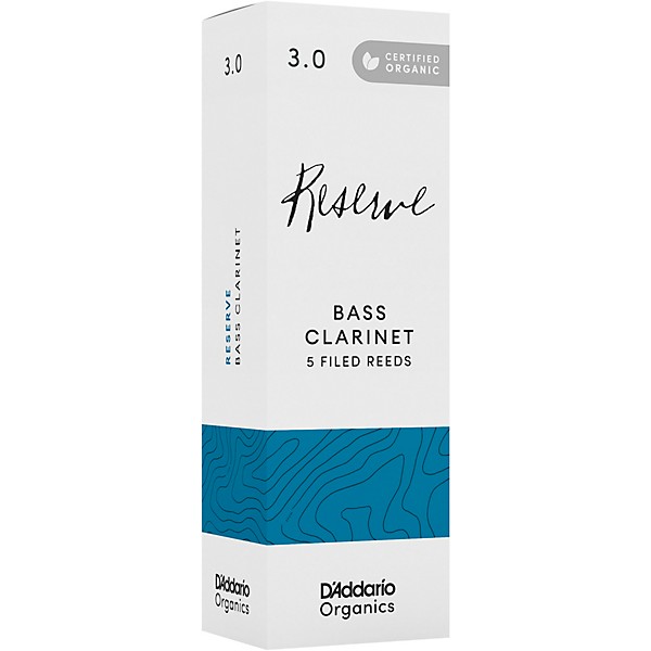 D'Addario Woodwinds Reserve, Bass Clarinet Reeds - Box of 5 3